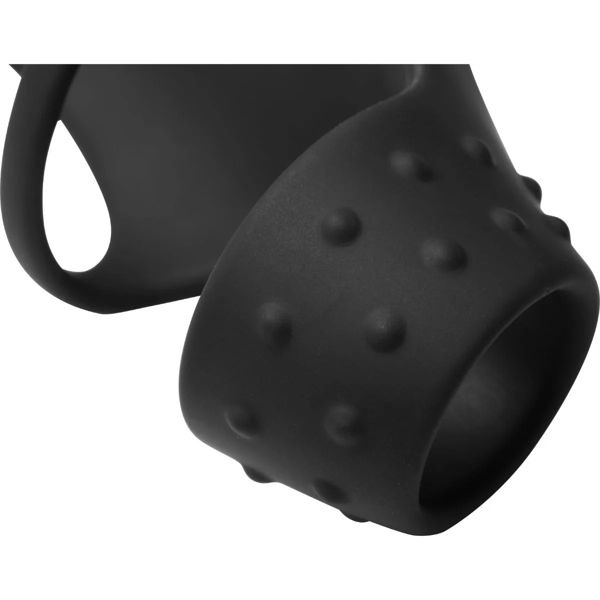 Jock - Rush Vibrerende Penis Sleeve met Cockring - Zwart - Afbeelding 9