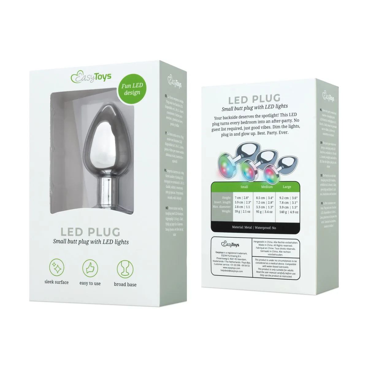 Anal Collection - Buttplug LED Small - Zilver - Afbeelding 10