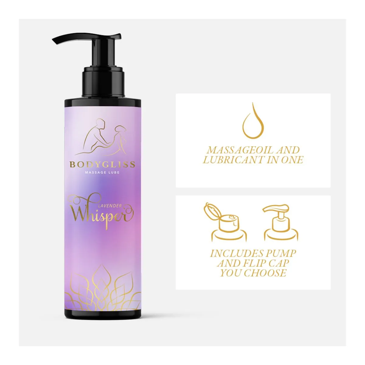 BodyGliss - Lavender Whisper Massageglijmiddel - 150 ml - Afbeelding 4