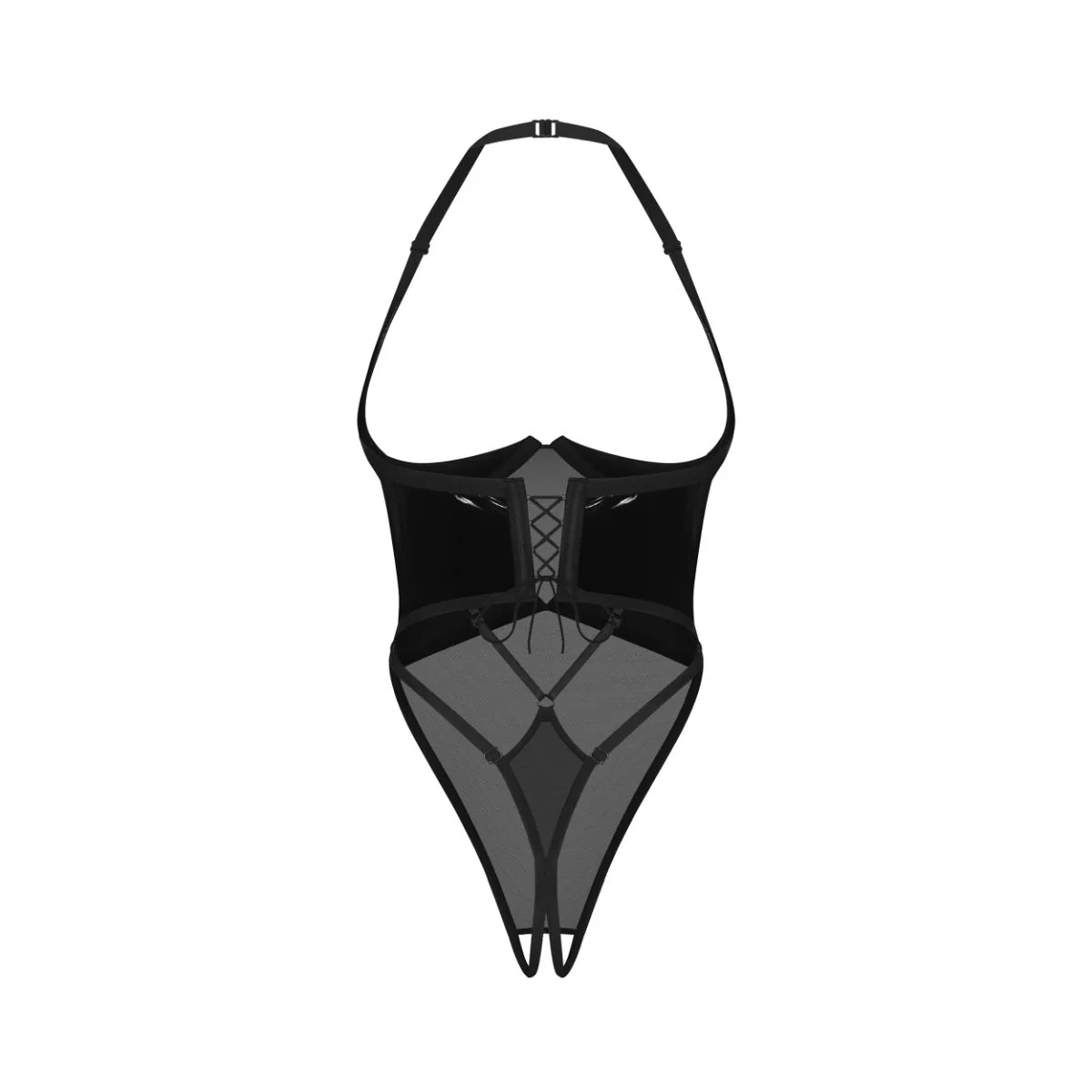 Obsessive - Rolleya Body met open kruis - Zwart - Afbeelding 7