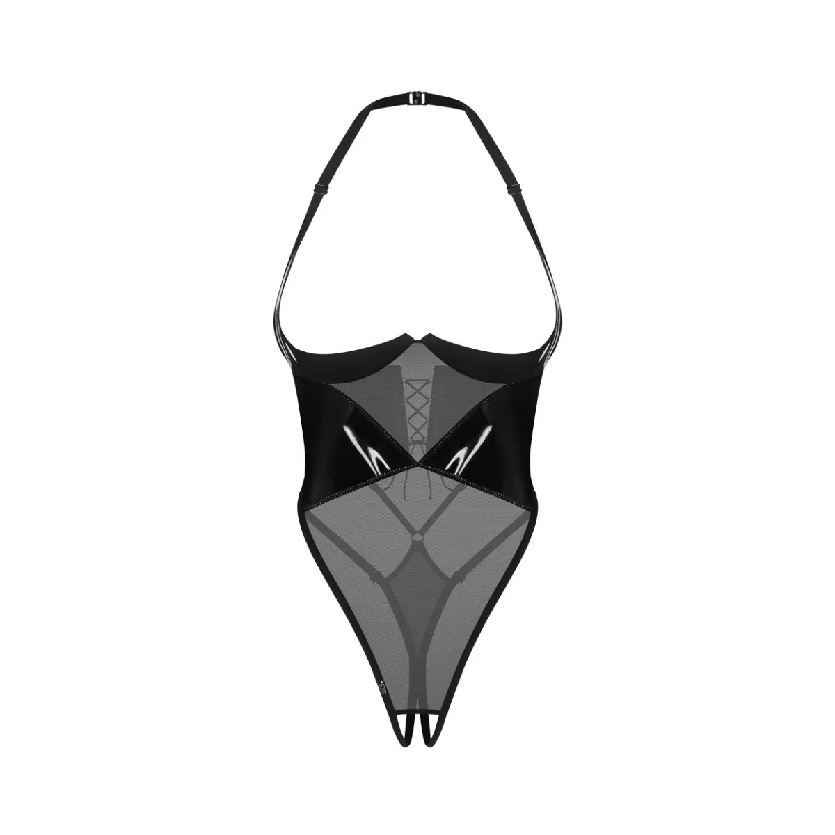 Obsessive - Rolleya Body met open kruis - Zwart - Afbeelding 8