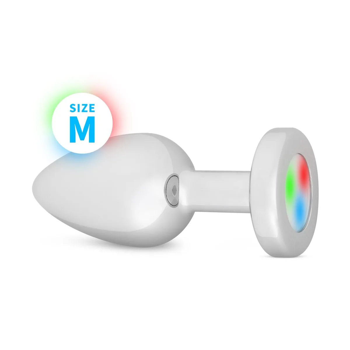 Anal Collection - Buttplug LED Medium - Zilver