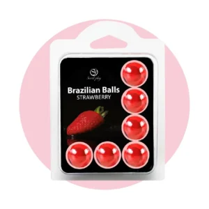 Secret Play - Brazilian Balls Strawberry - 6 Massage Balls