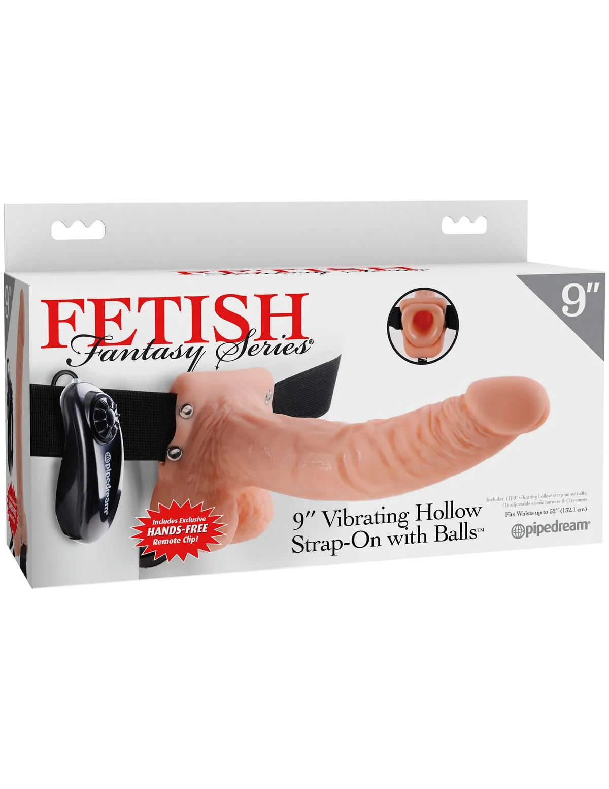 Fetish Fantasy Series - Vibrerende Holle Strap-On Dildo - 23 cm - Afbeelding 5