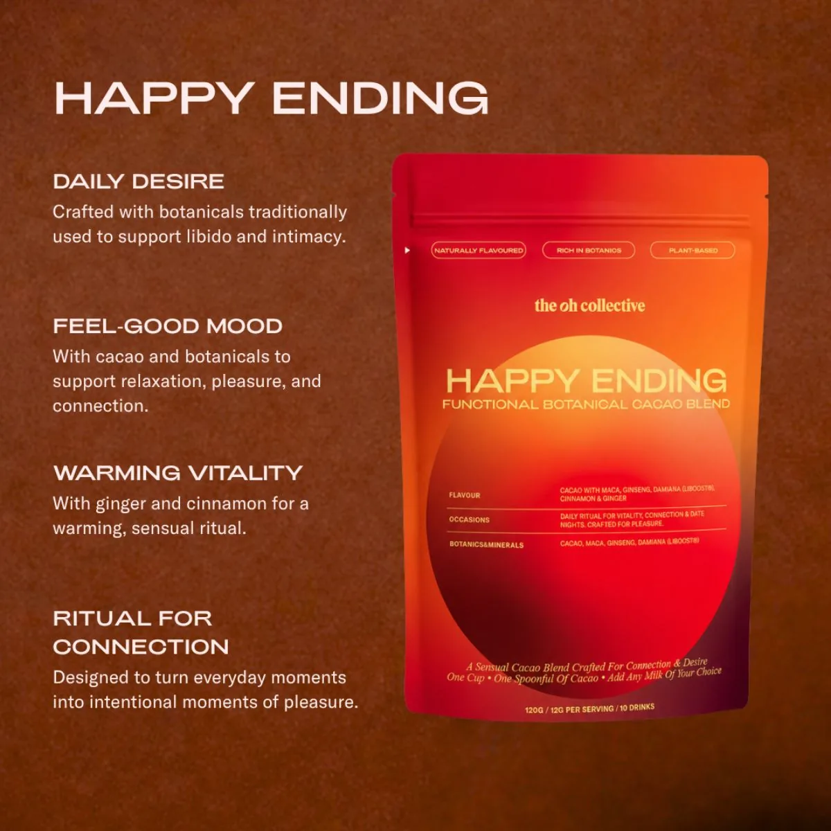 The Oh Collective - Happy Ending Cacao - 120 g - Afbeelding 2