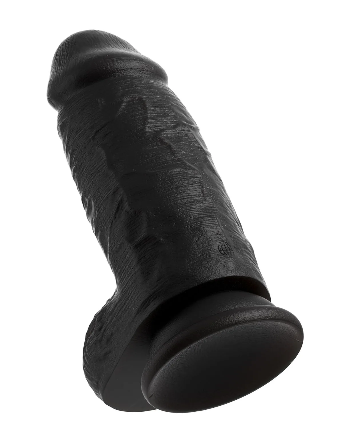 King Cock - Chubby Dildo Met Balzak Zwart - 23 cm - Afbeelding 4