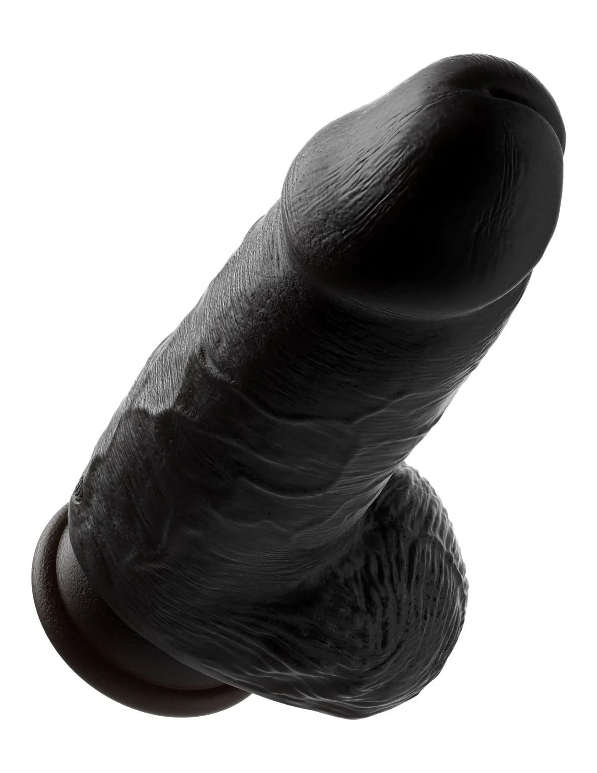 King Cock - Chubby Dildo Met Balzak Zwart - 23 cm - Afbeelding 3