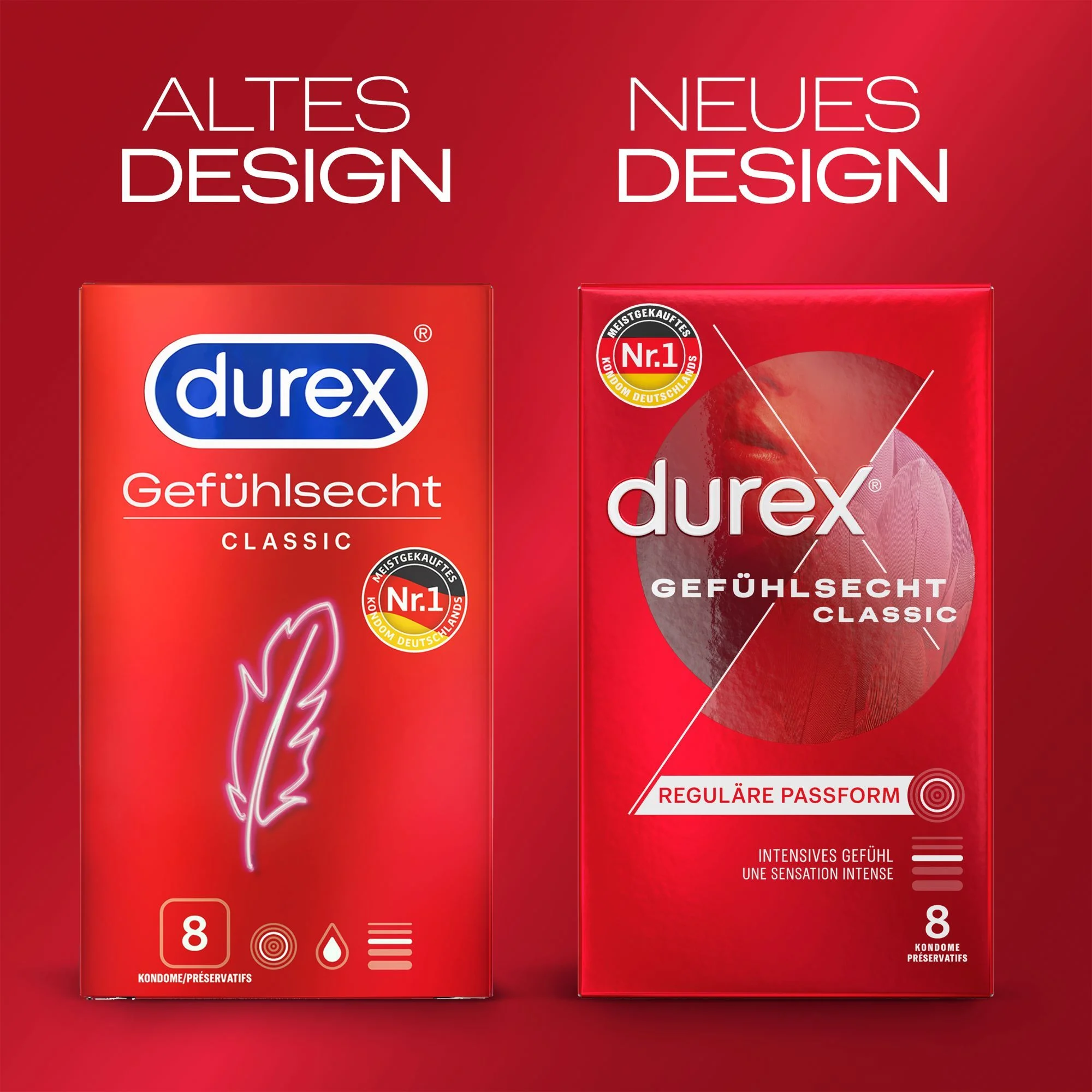 Durex – Thin Feel Classic Condooms – 8 Stuks
