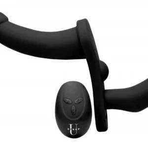 Double Take - Dubbele Vibrerende Strap-On - Zwart