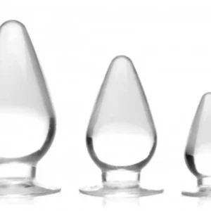 Triple Cones Anaalplug Set van 3 - Transparant