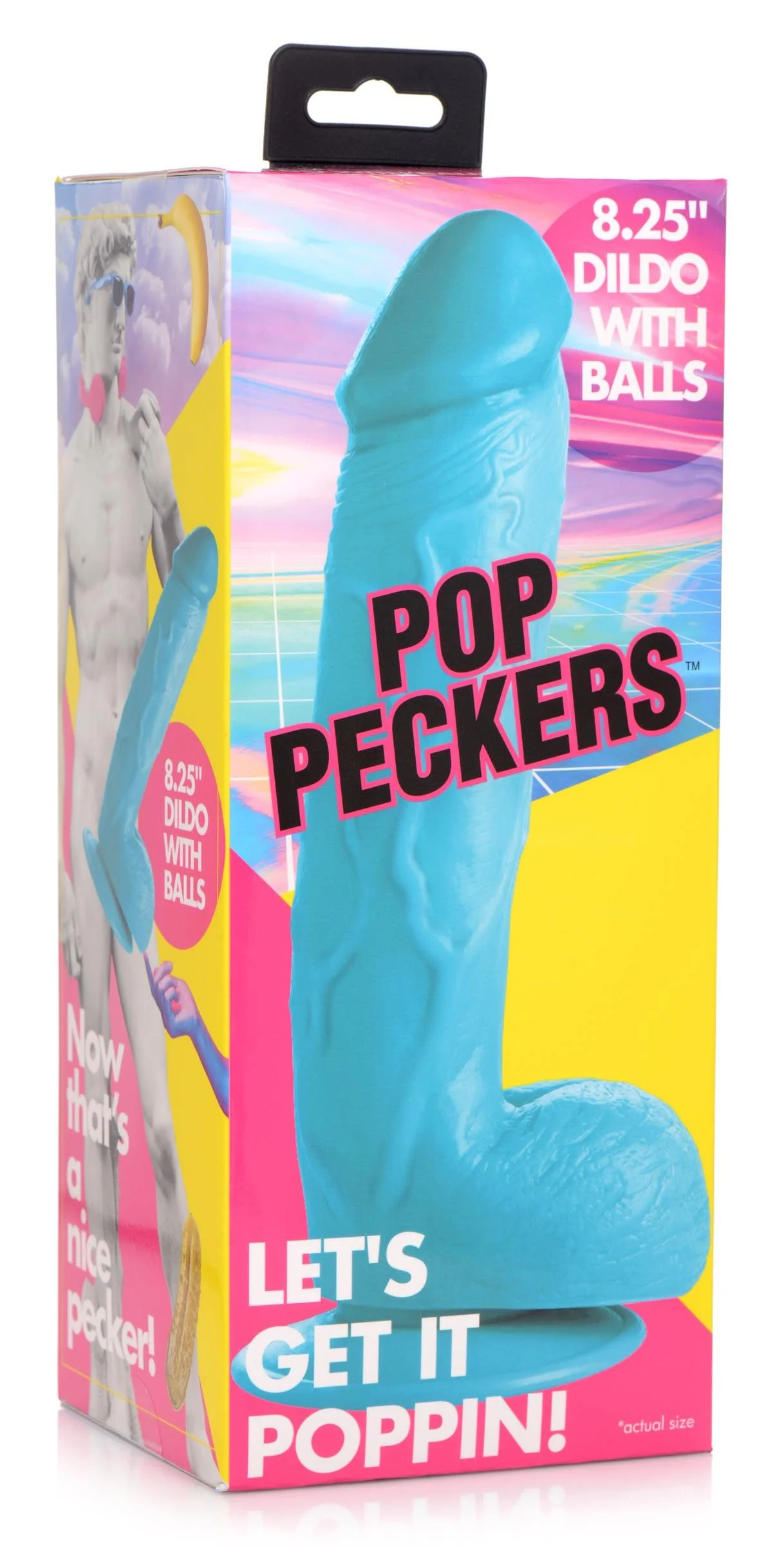Poppin Dildo 20 cm - Blauw