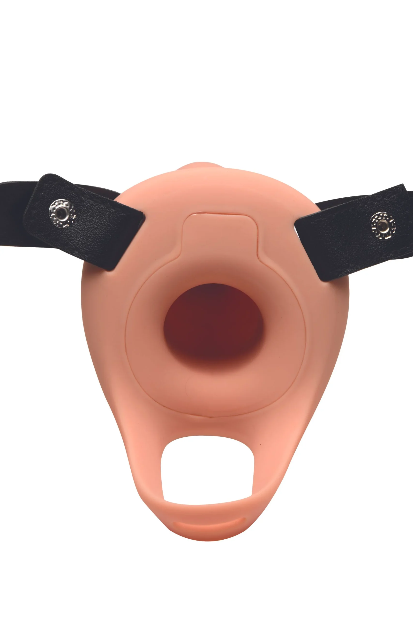 Realistische Vibrerende Siliconen Penis Sleeve - Beige