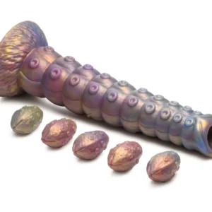 XR Brands - Deep Invader Tentacle Ovipositor Siliconen Dildo met Eitjes