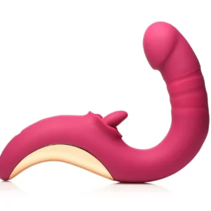 XR Brands - Tease & Please Likkende & Stotende Vibrator - Roze