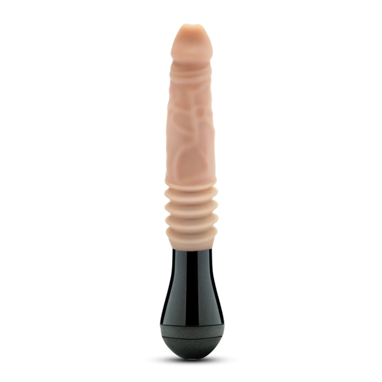 Dr. Skin Silicone - Dr. Knight - Stotende en Vibrerende Dildo - Beige