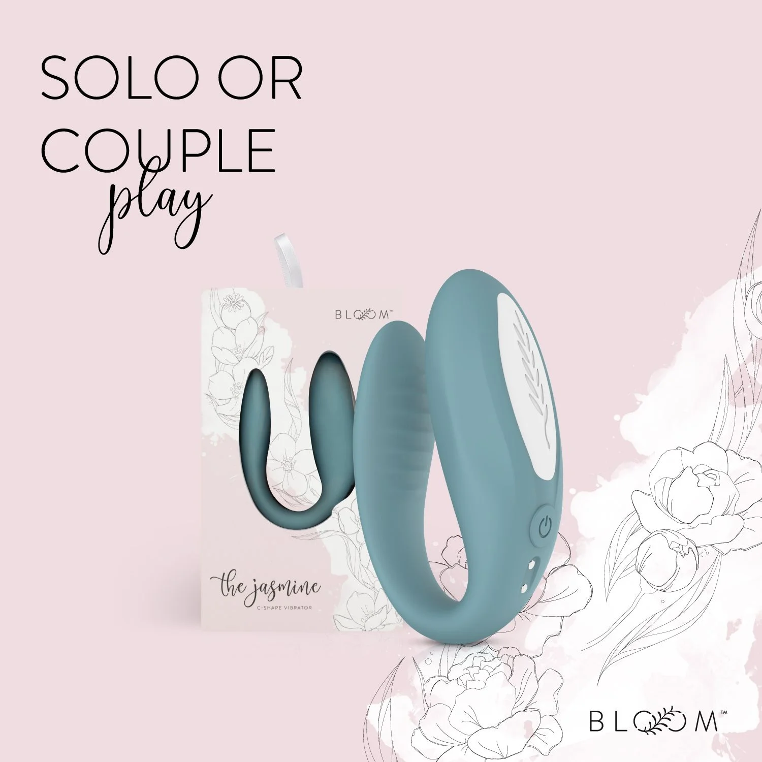 Bloom - The Jasmine C-vormige Vibrator - Groen