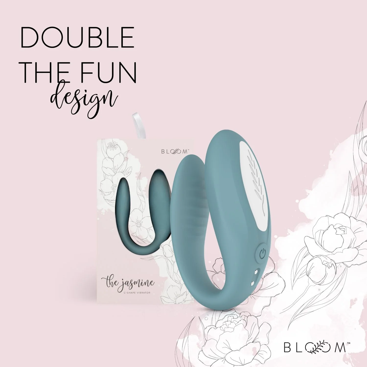 Bloom - The Jasmine C-vormige Vibrator - Groen