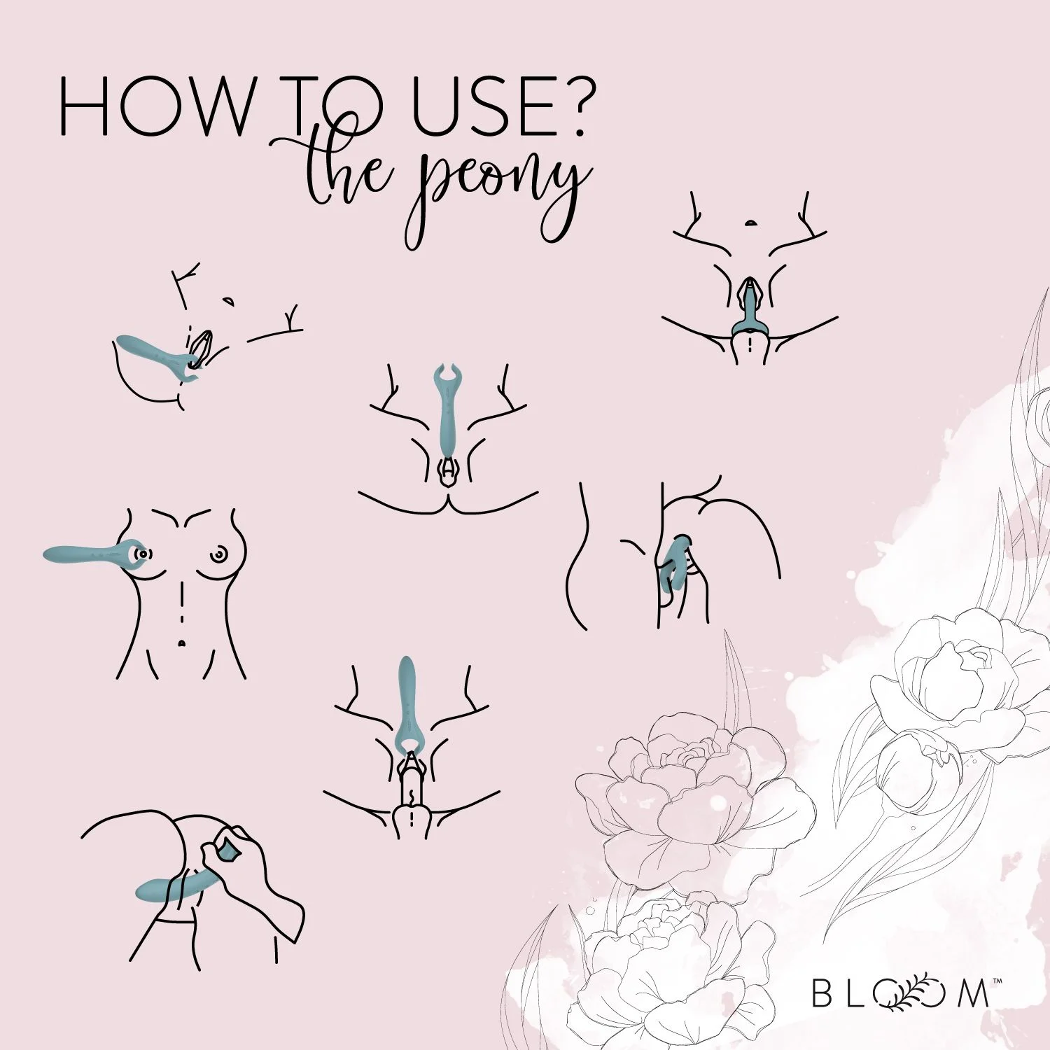 Bloom - The Peony Koppel Vibrator - Groen