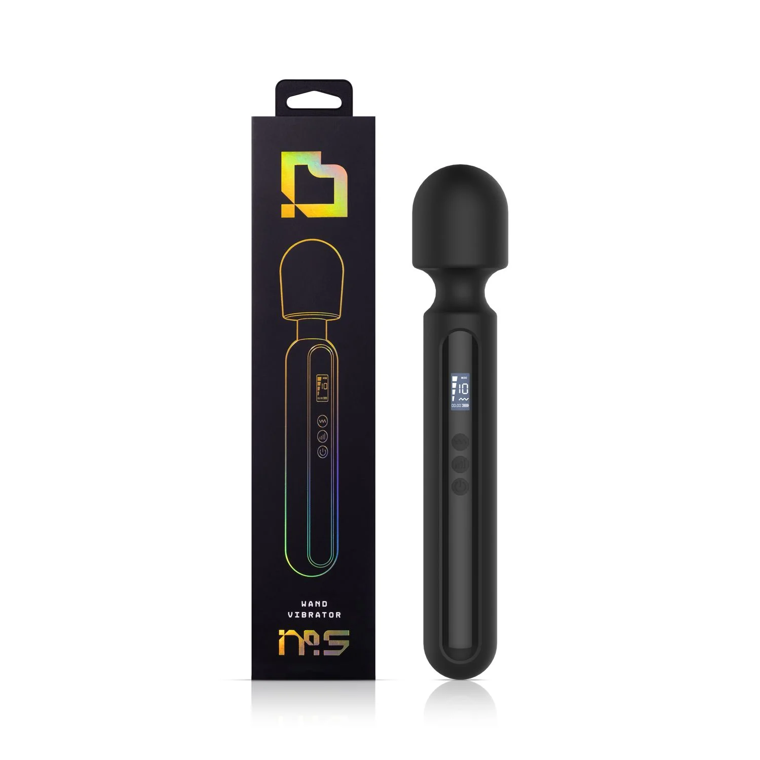 BLAQ - Digitale Wand Vibrator - Zwart