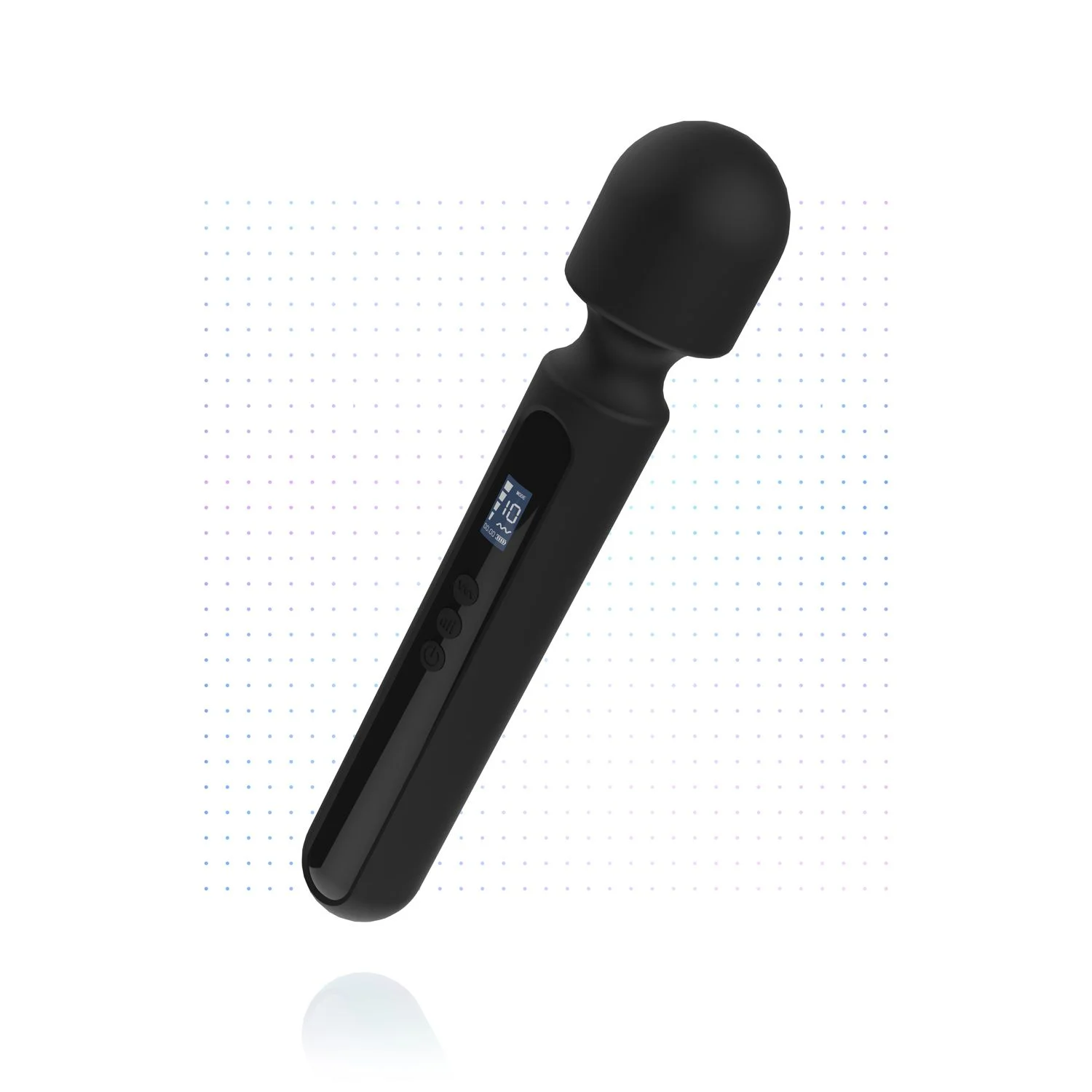 BLAQ - Digitale Super Wand Vibrator - Zwart