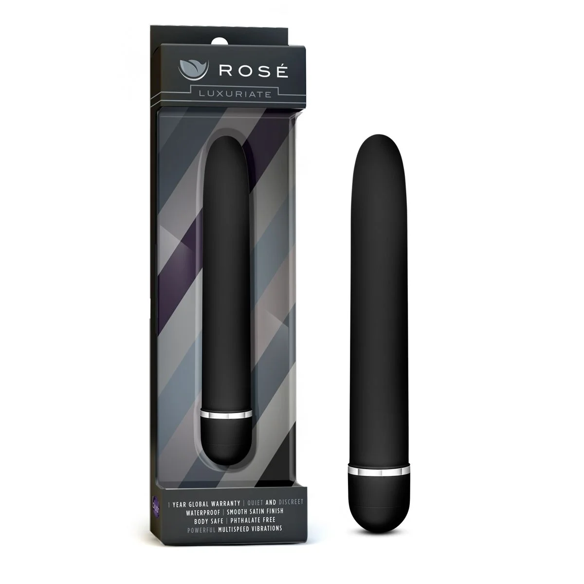 Rose Luxuriate Vibrator - Zwart