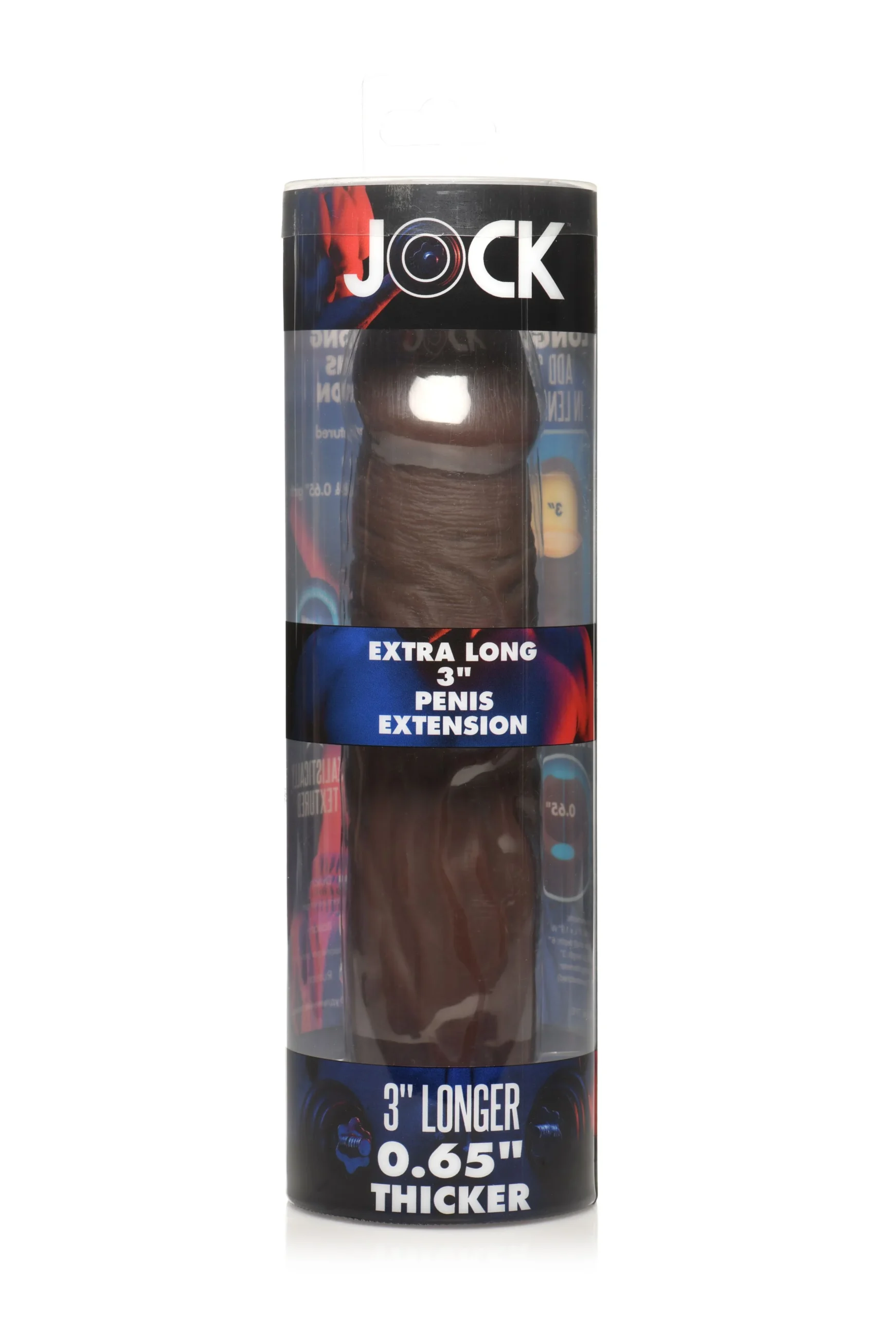 JOCK Extra Lange Penis Sleeve 22,5 cm - Bruin