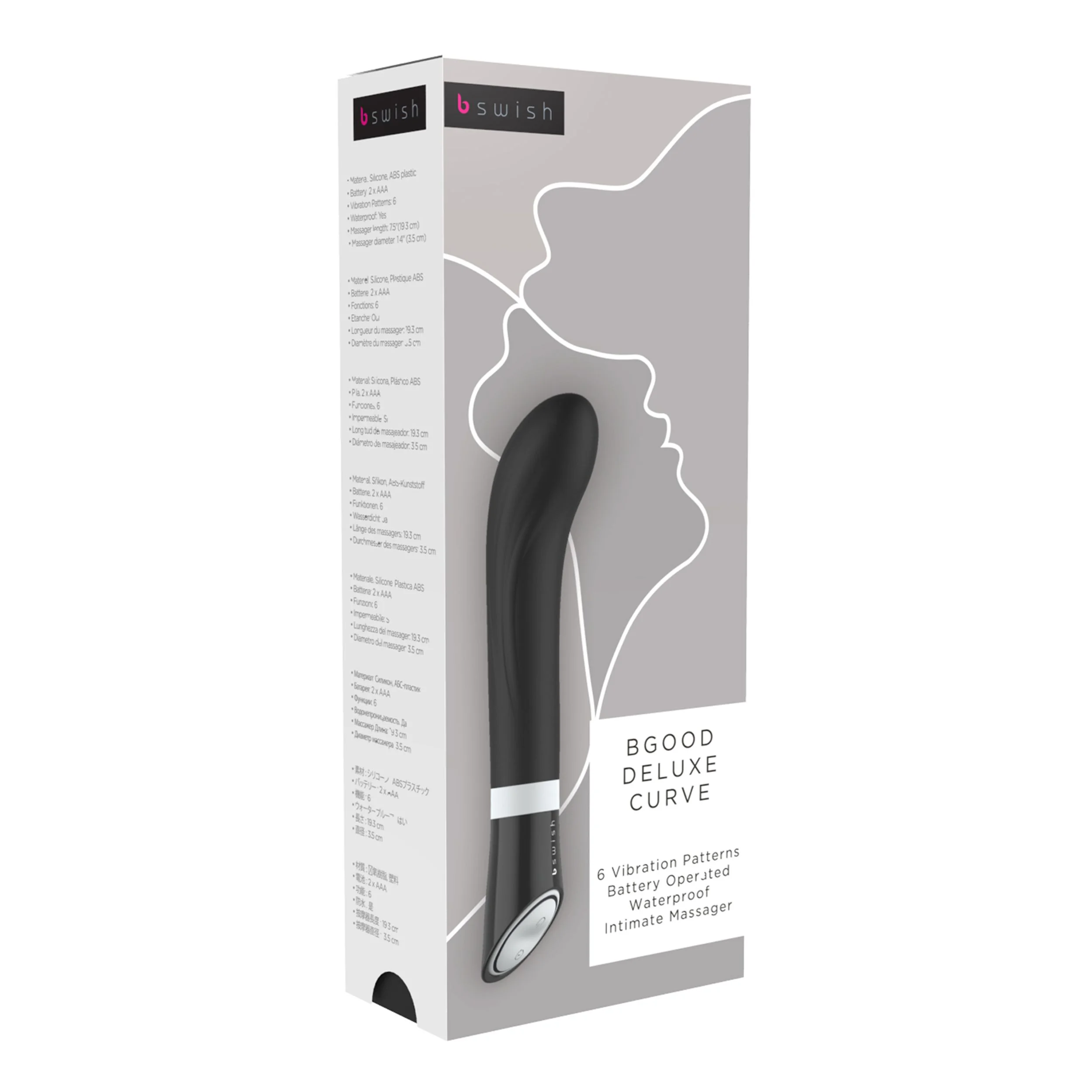 B Swish β BGOOD DELUXE CURVE G-Spot Vibrator β Zwart