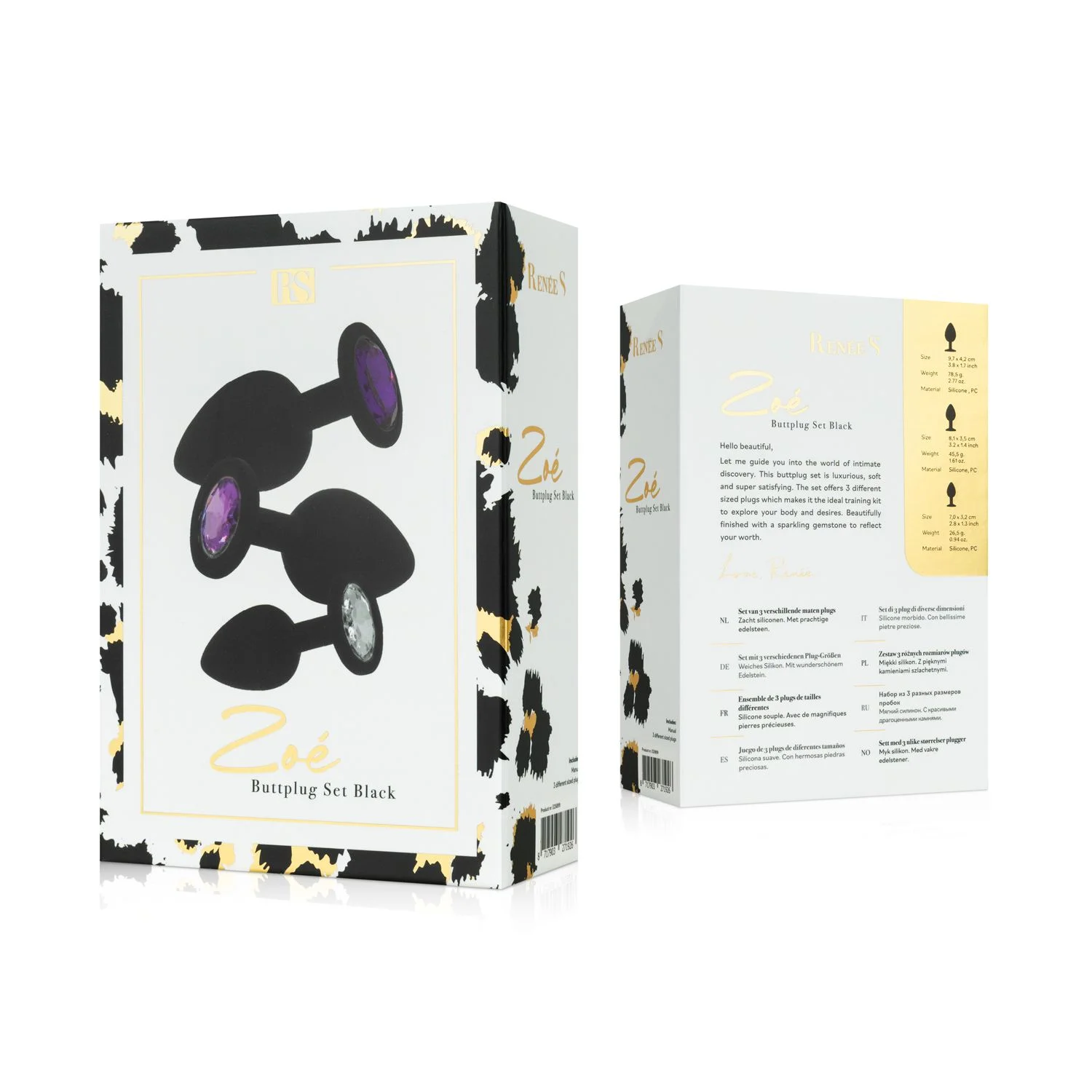 RS - Soiree Booty Plug Set - Zwart