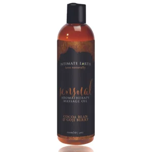 Intimate Earth - Sensual Massageolie Cacaoboon En Goji Bes - 120 ml