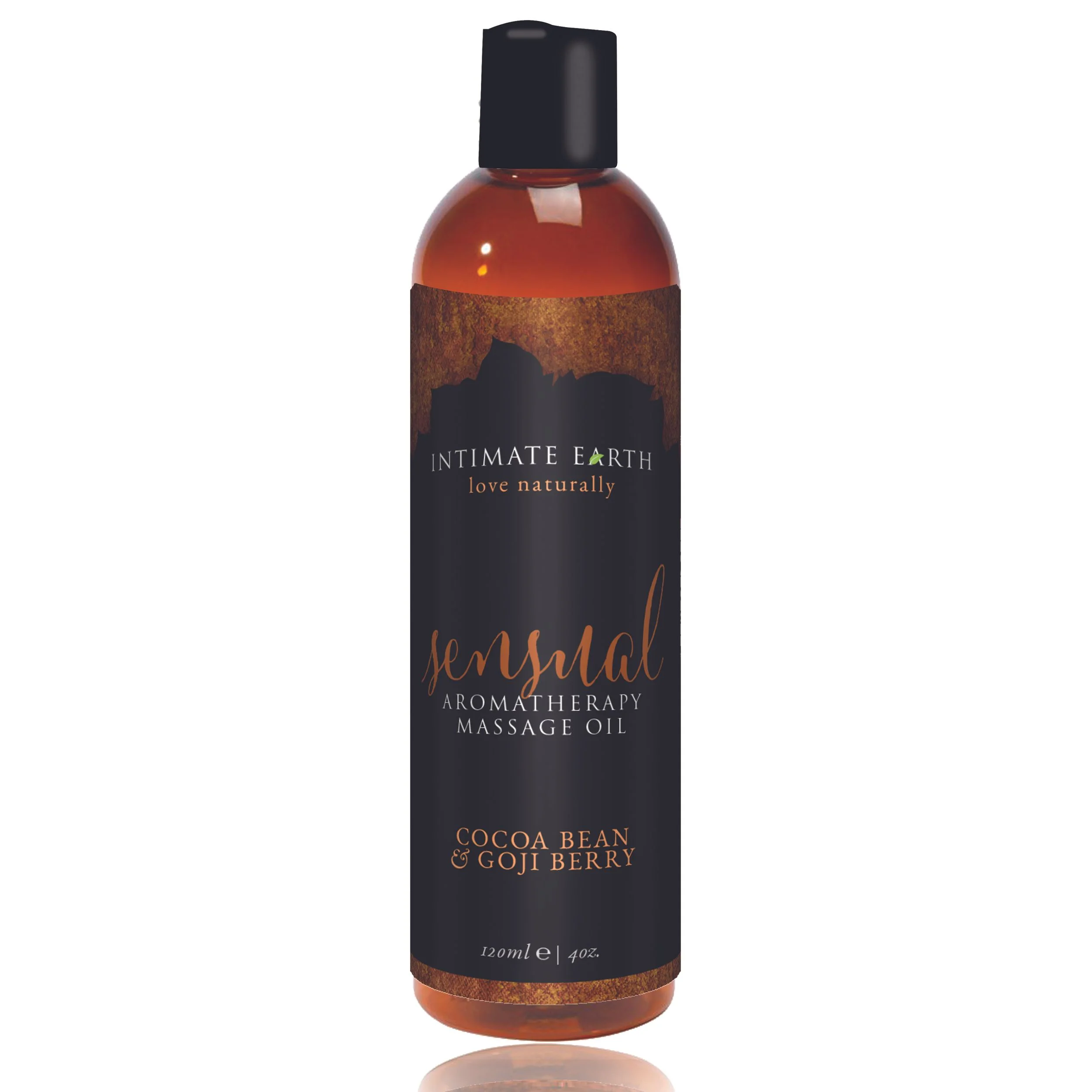 Intimate Earth - Sensual Massageolie Cacaoboon En Goji Bes - 120 ml