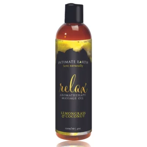 Intimate Earth - Relax Massageolie Citroengras en Kokosnoot - 120 ml