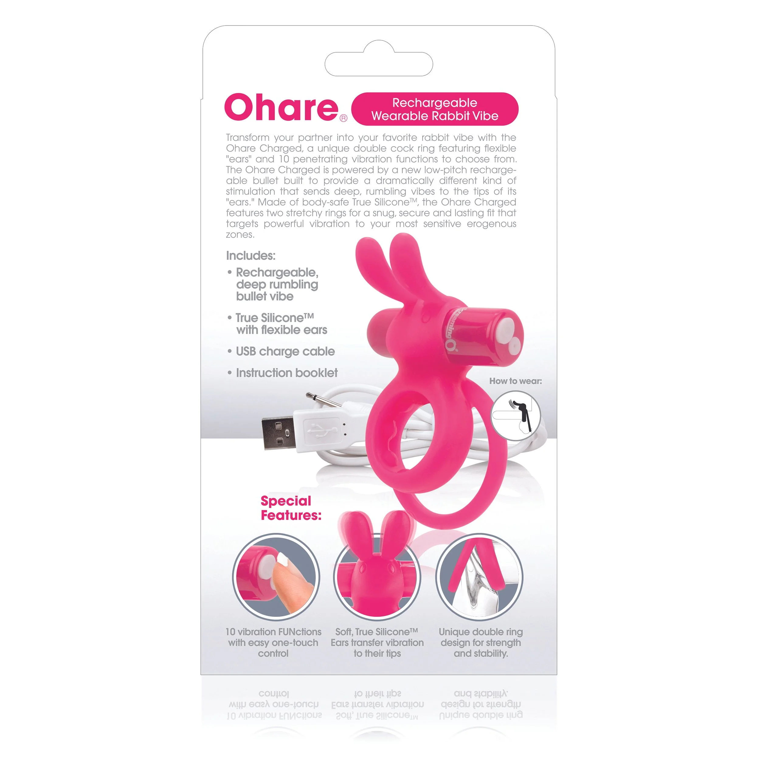 The Screaming O - Charged Ohare Rabbit Vibe Roze