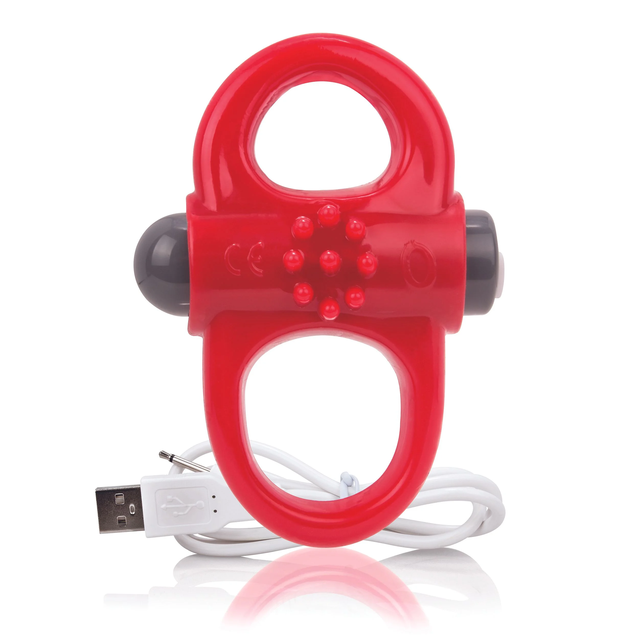 The Screaming O - Charged Yoga Vibe Ring Rood