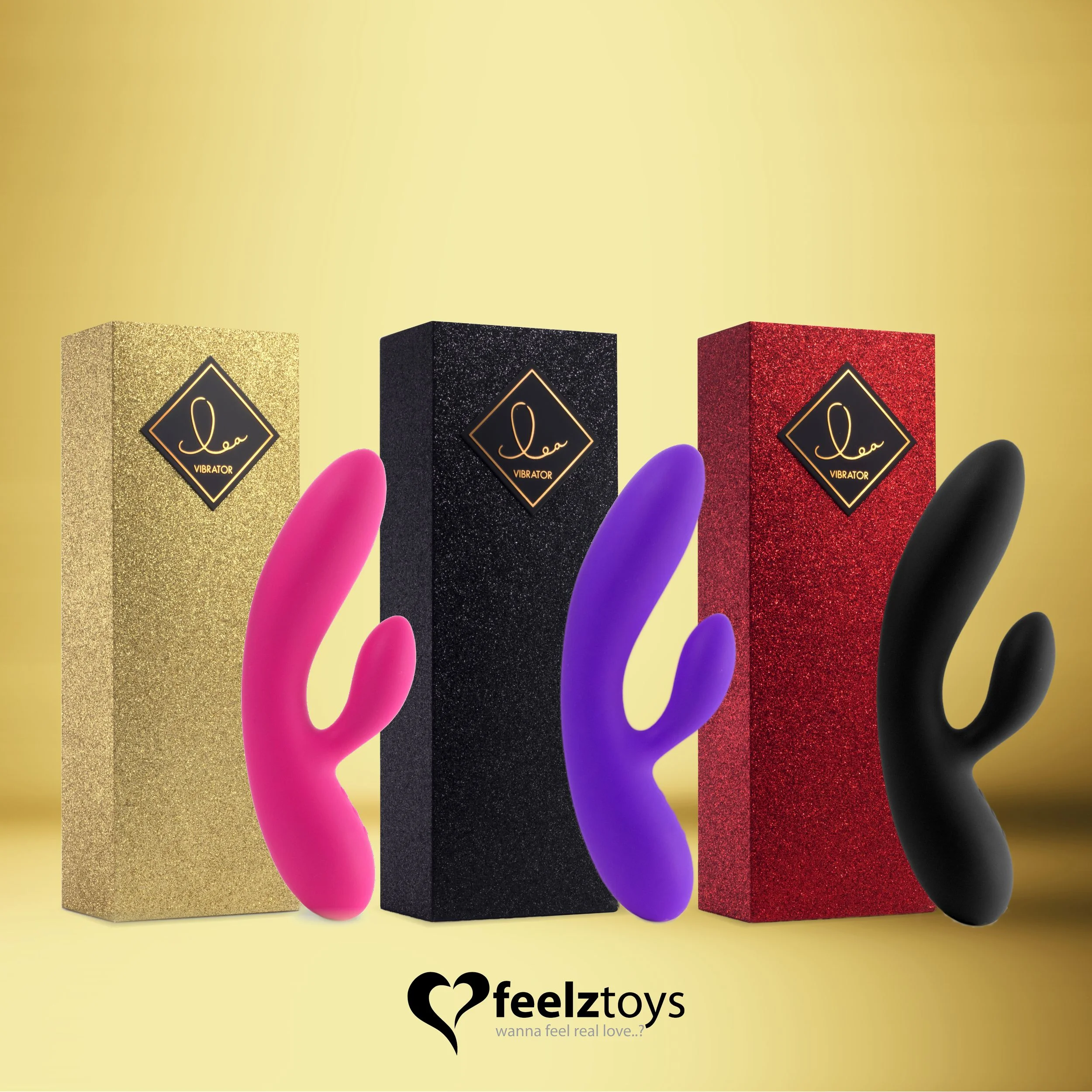 FeelzToys - Lea Rabbit Vibrator - Glitter