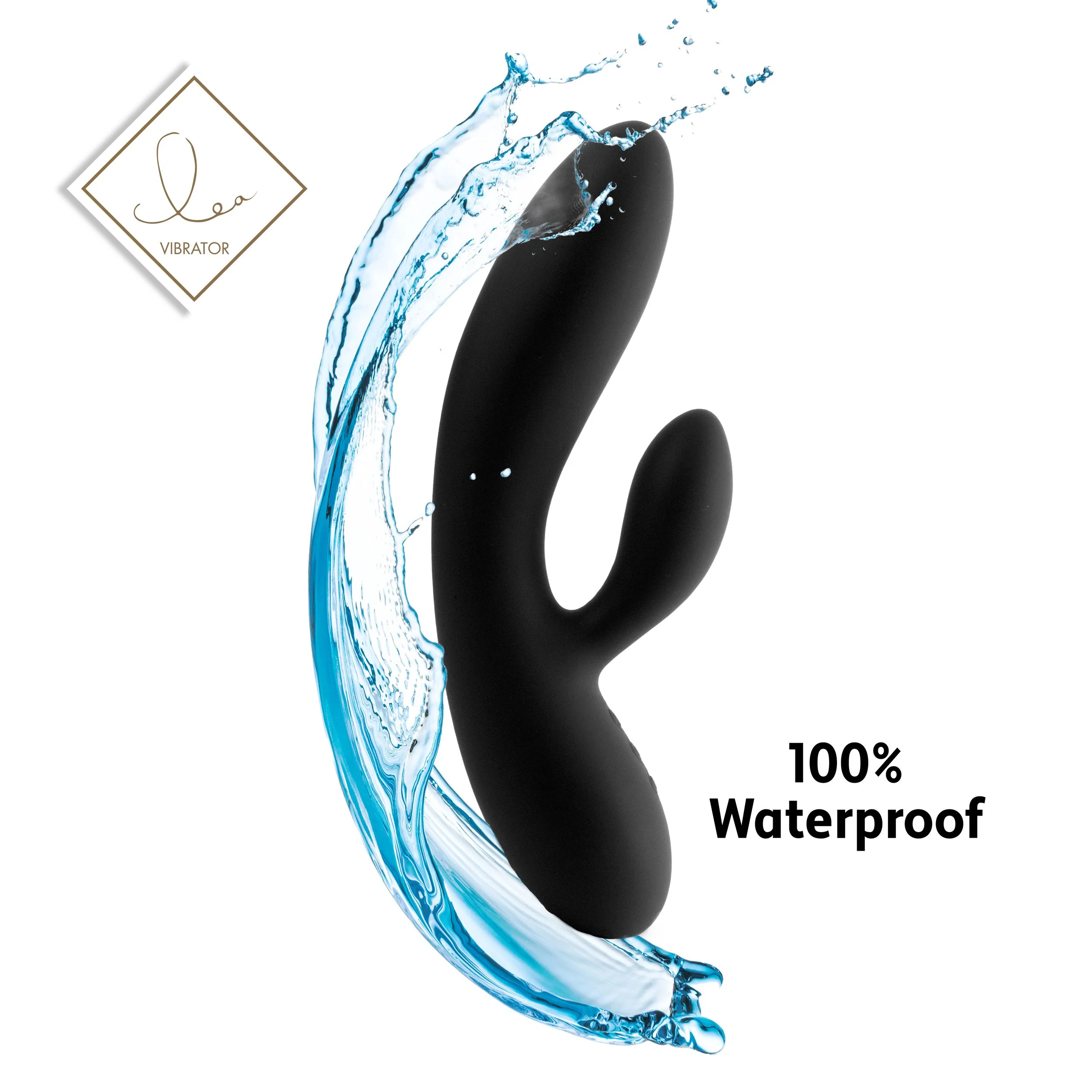 Feelztoys - Lea Rabbit Vibrator - Zwart