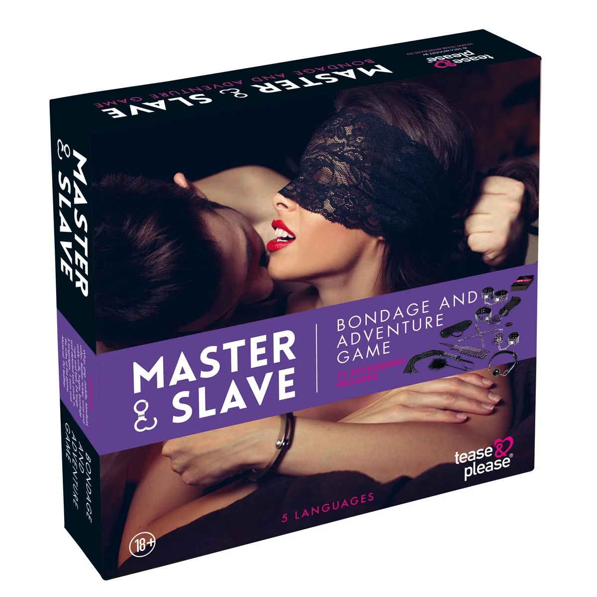 Tease & Please - Master & Slave Bondagespel - Paars