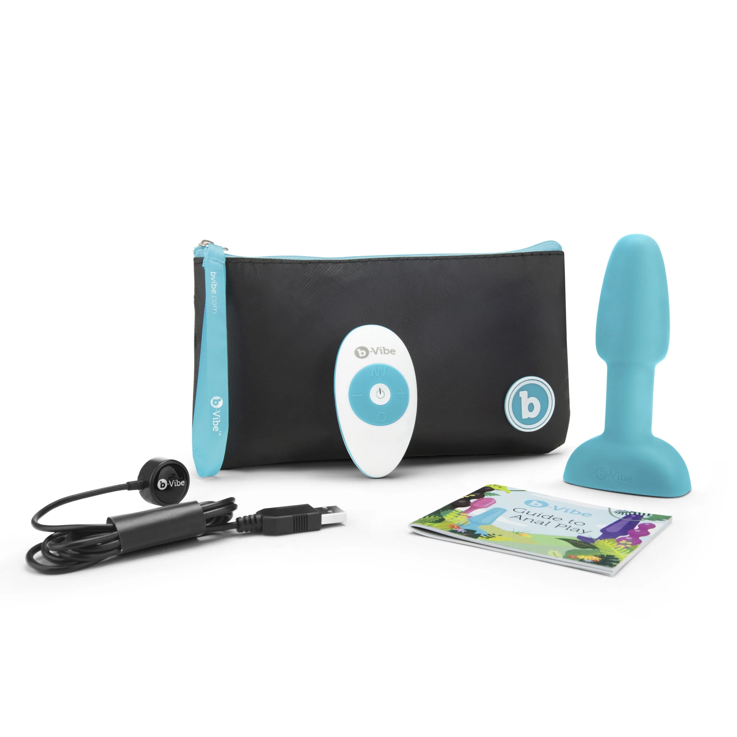 B-Vibe - Rimming Petite Remote Control Plug Blauw