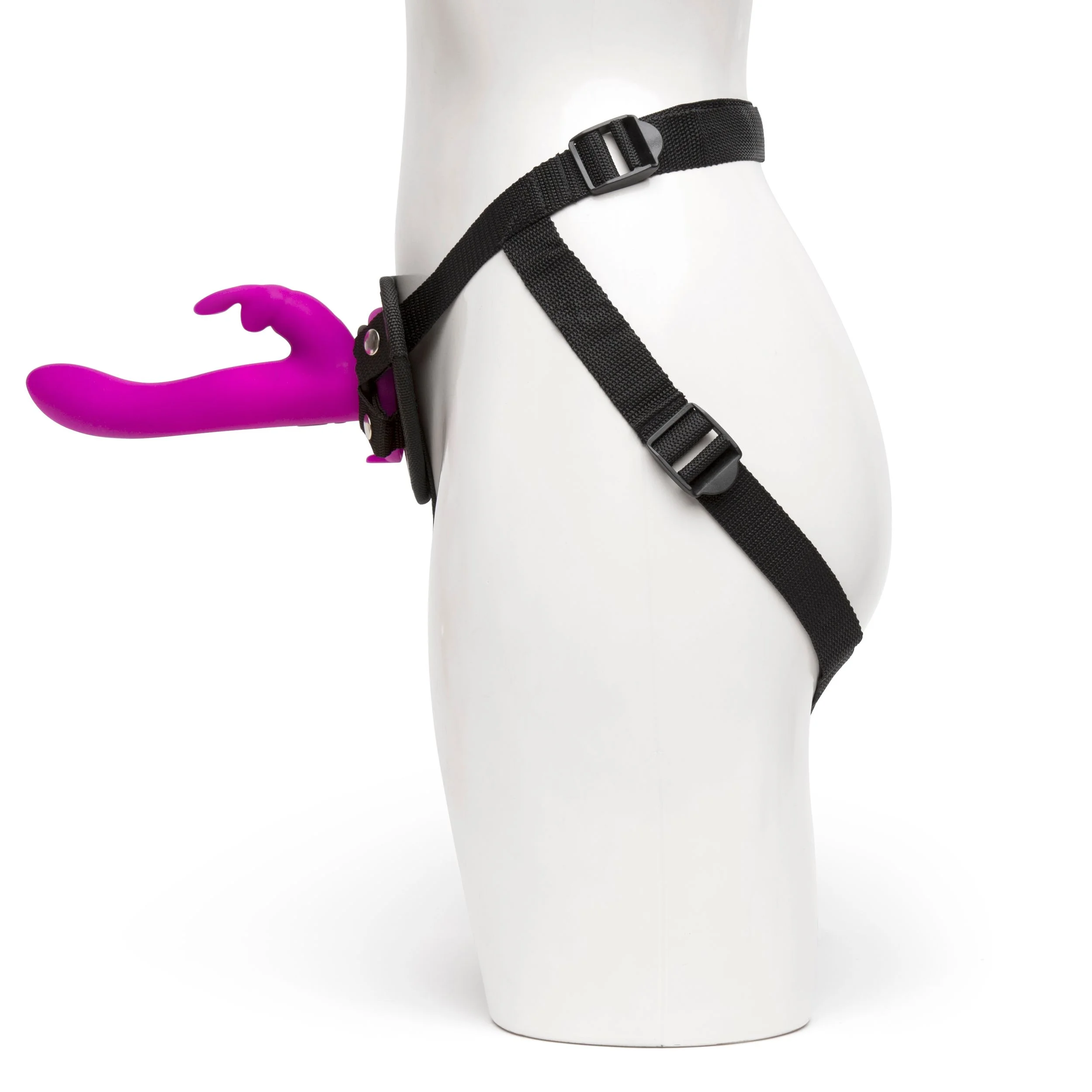 Happy Rabbit β Vibrerende Strap-On Set β Magenta