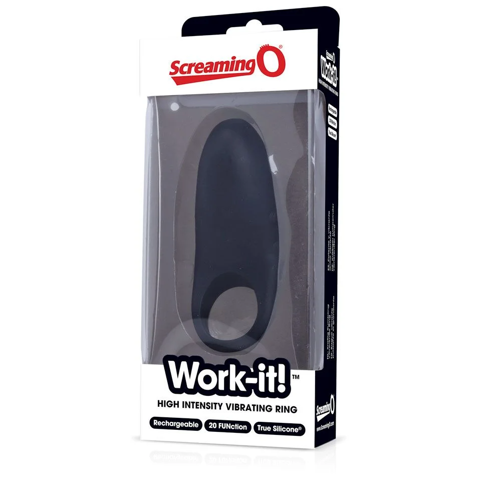The Screaming O - Work-it! Vibrerende Ring Zwart