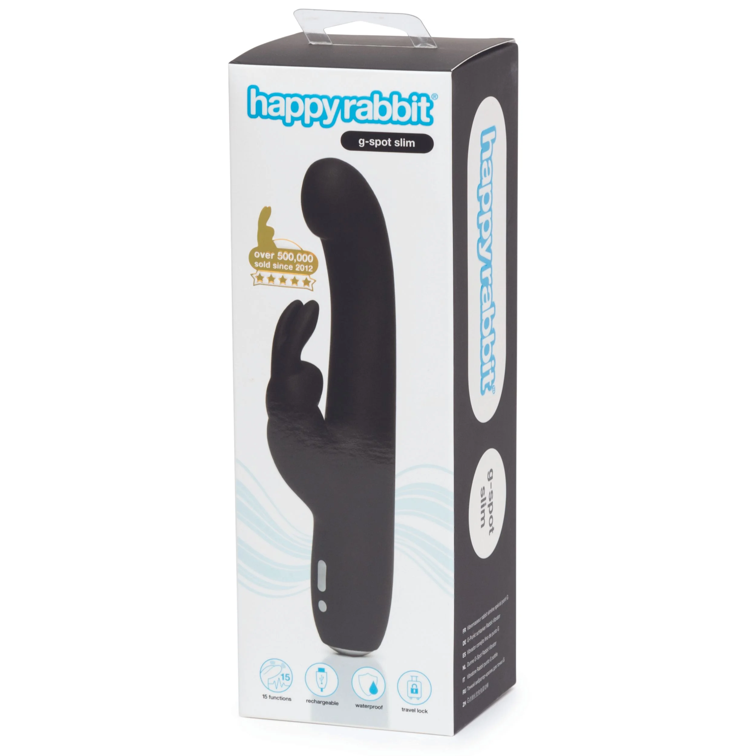 Happy Rabbit β Slimline G-Spot Rabbit Vibrator β Zwart