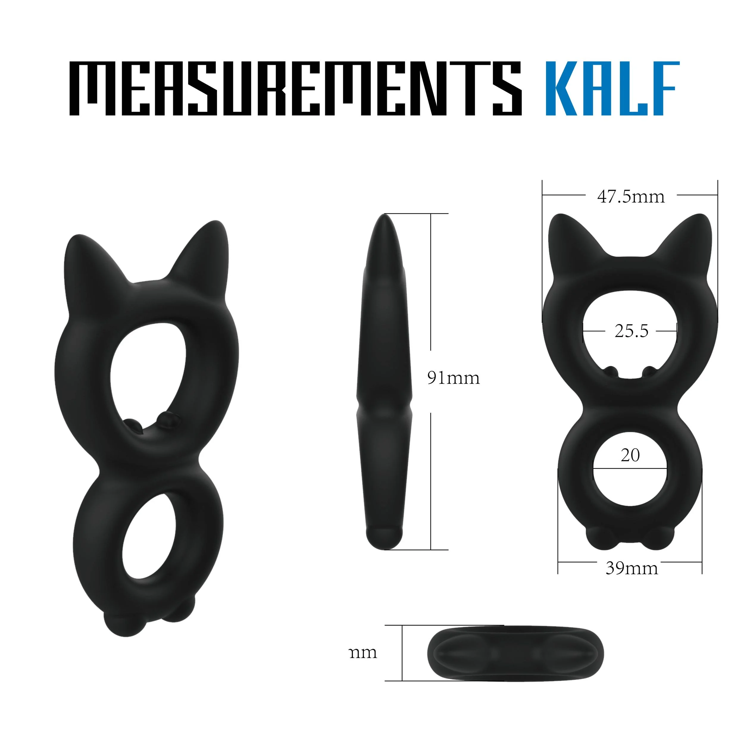 Velv'Or - Rooster Kalf Cat Shaped Cock Ring Design