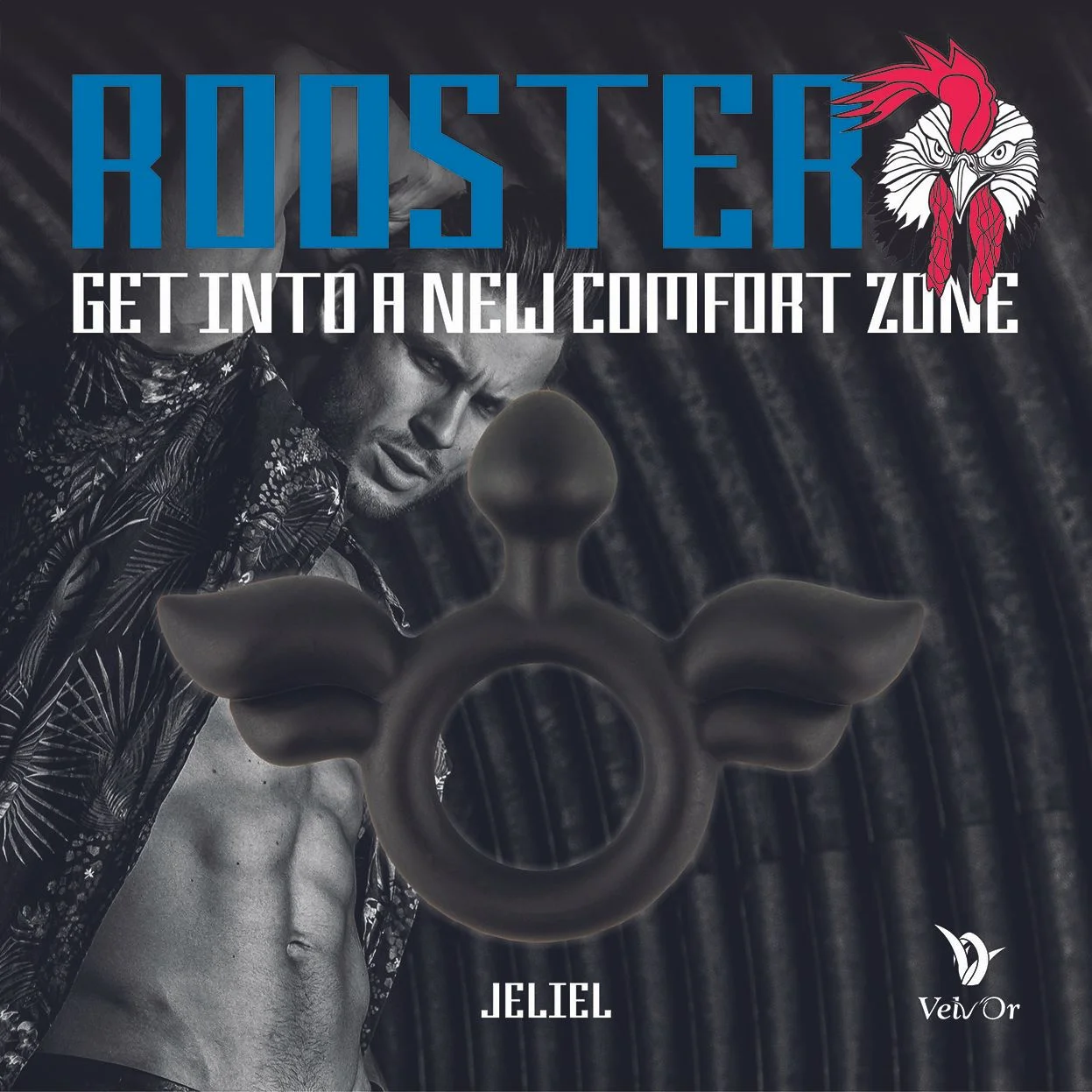 Velv'Or - Rooster Jeliel Angel Design Cock Ring