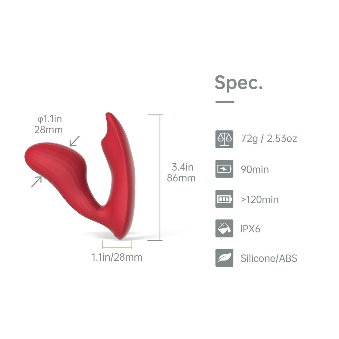 Magic Motion - Umi Smart Oplegvibrator Uniseks - App Controlled