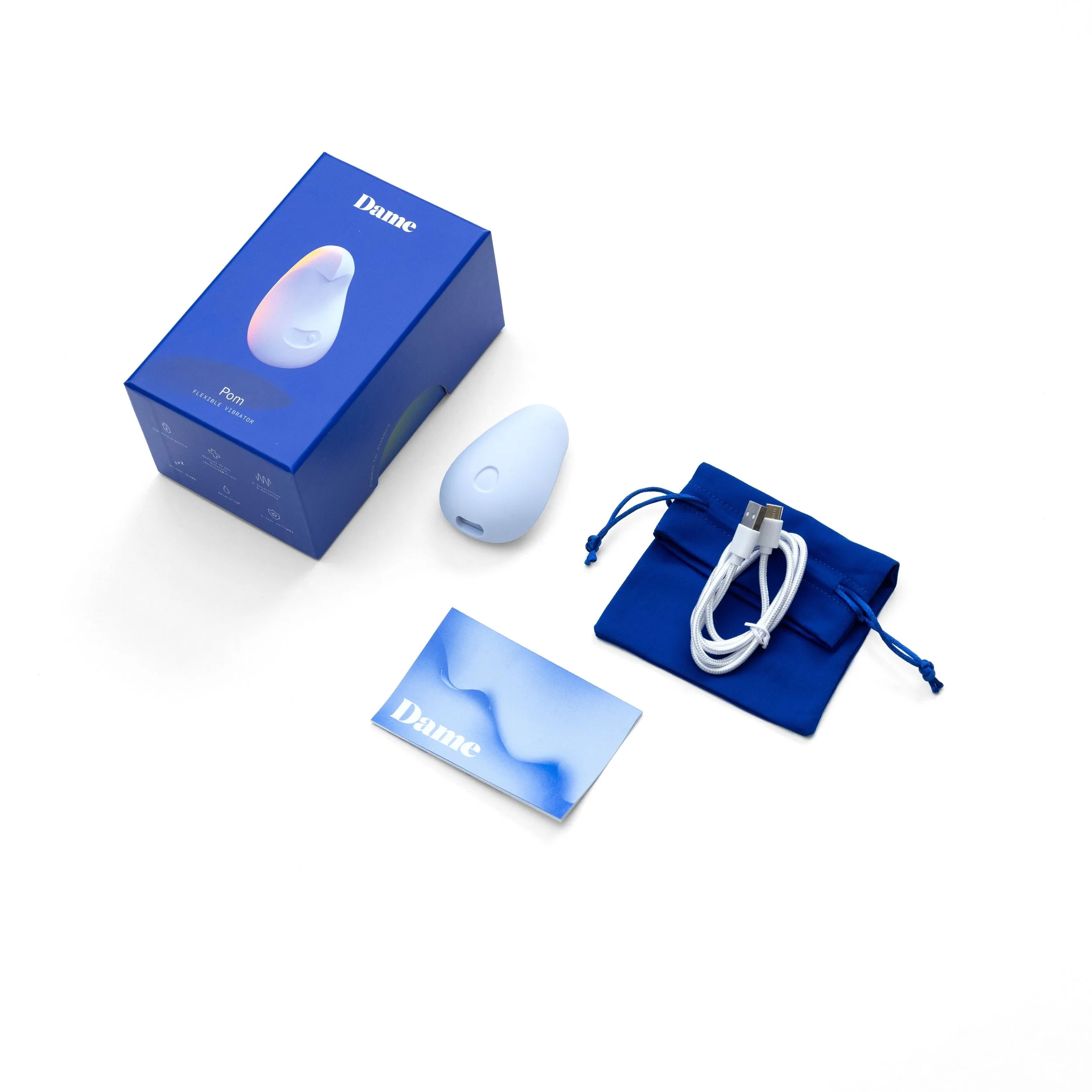 Dame - Pom Flexibele Vibrator - Ice