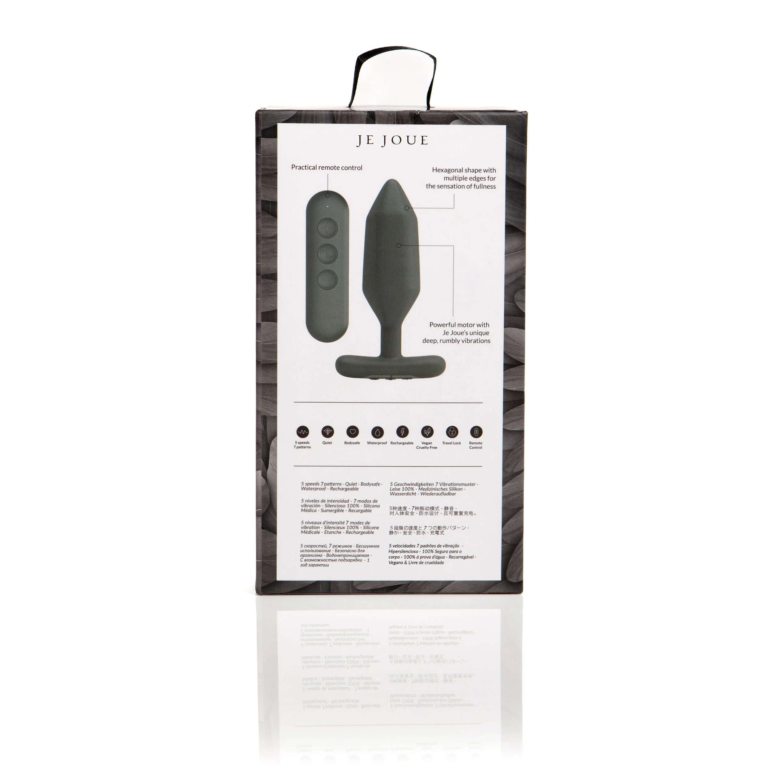 Je Joue - Onyx Butt Plug with Remote Control