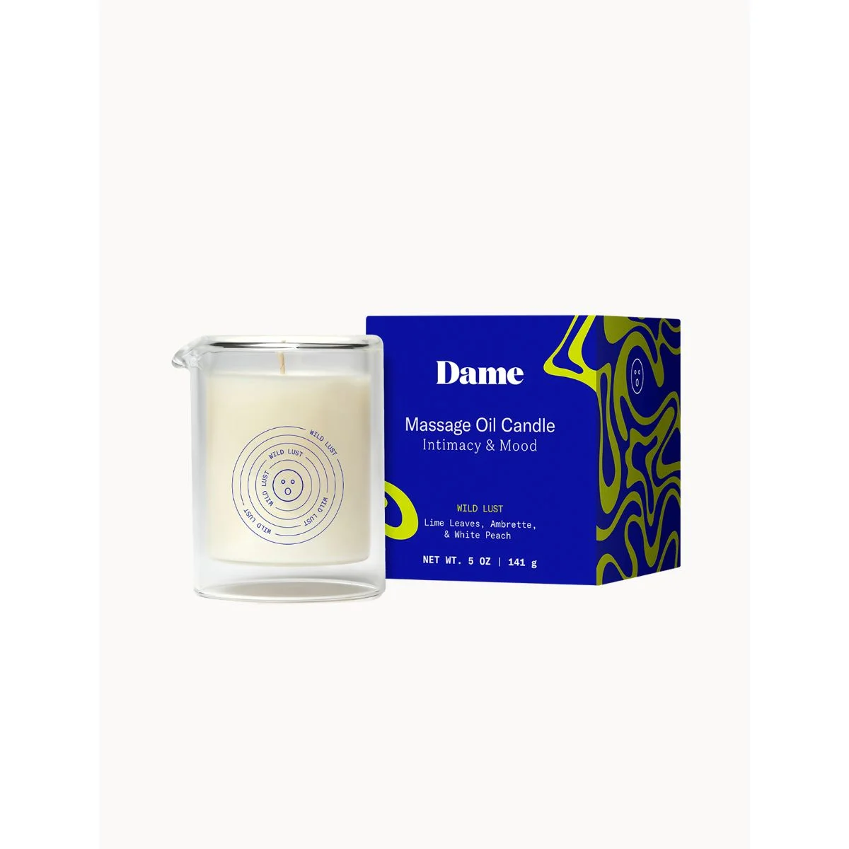 Dame Products – Massage Oil Candle – Wild Lust Lime