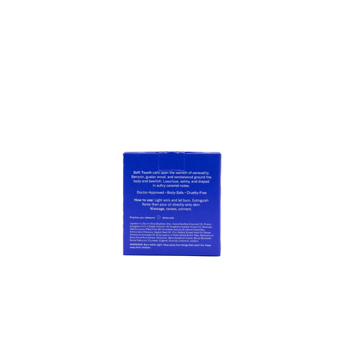 Dame Products - Massage Oil Candle Soft Touch
