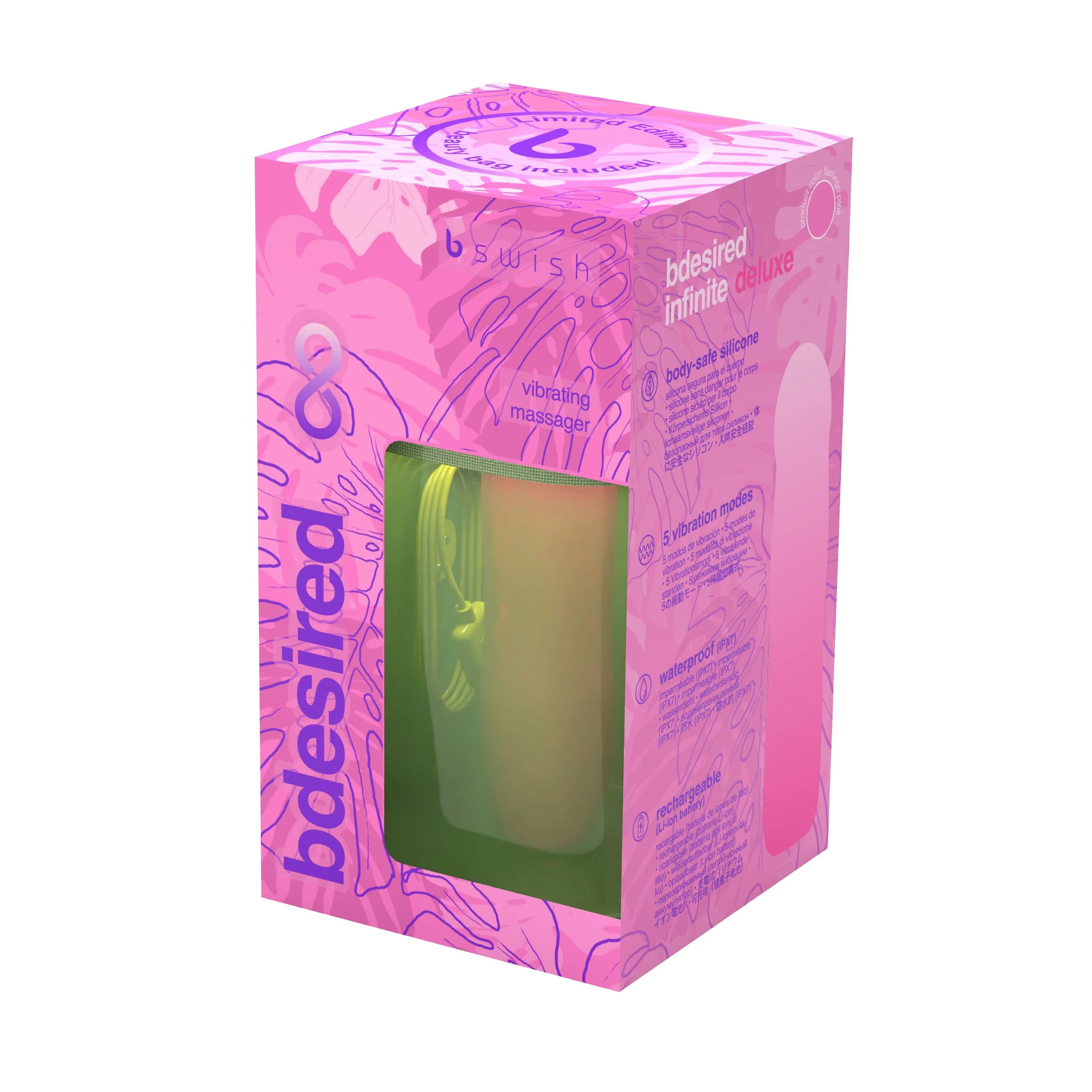 B Swish โ BDESIRED INFINITE DELUXE Vibrator Beauty Edition โ Roze