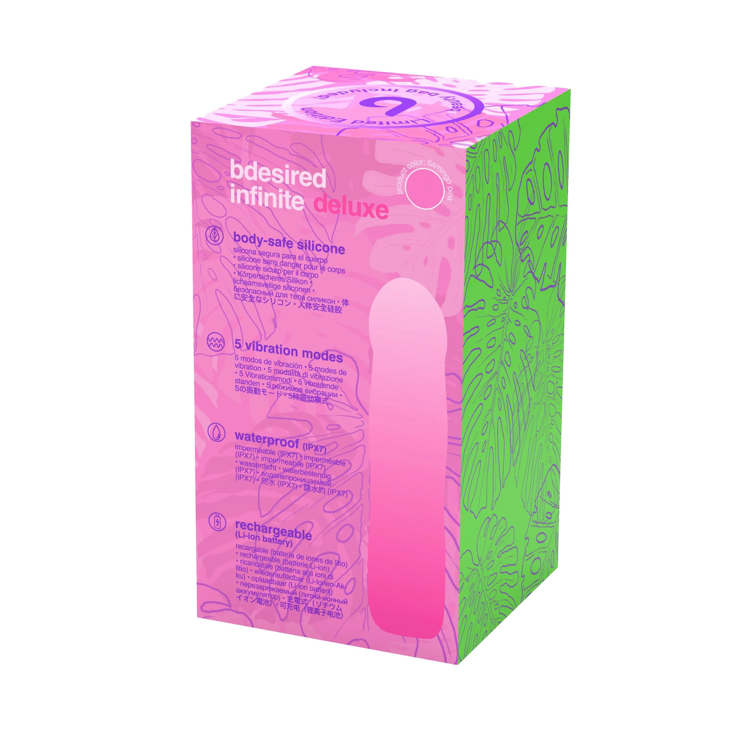 B Swish โ BDESIRED INFINITE DELUXE Vibrator Beauty Edition โ Roze