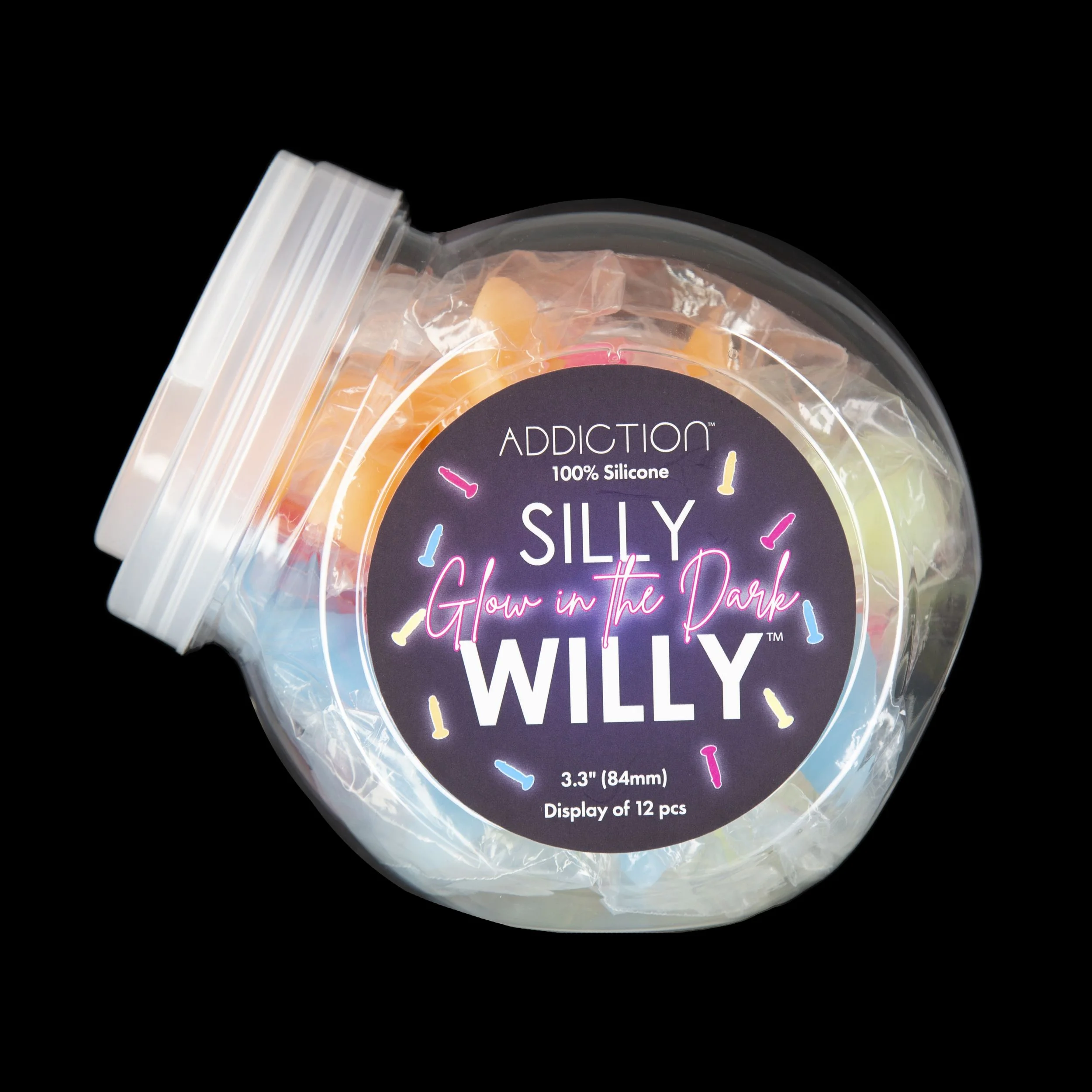 Addiction - Silly Willy - Silicone dildo - Glow in the dark